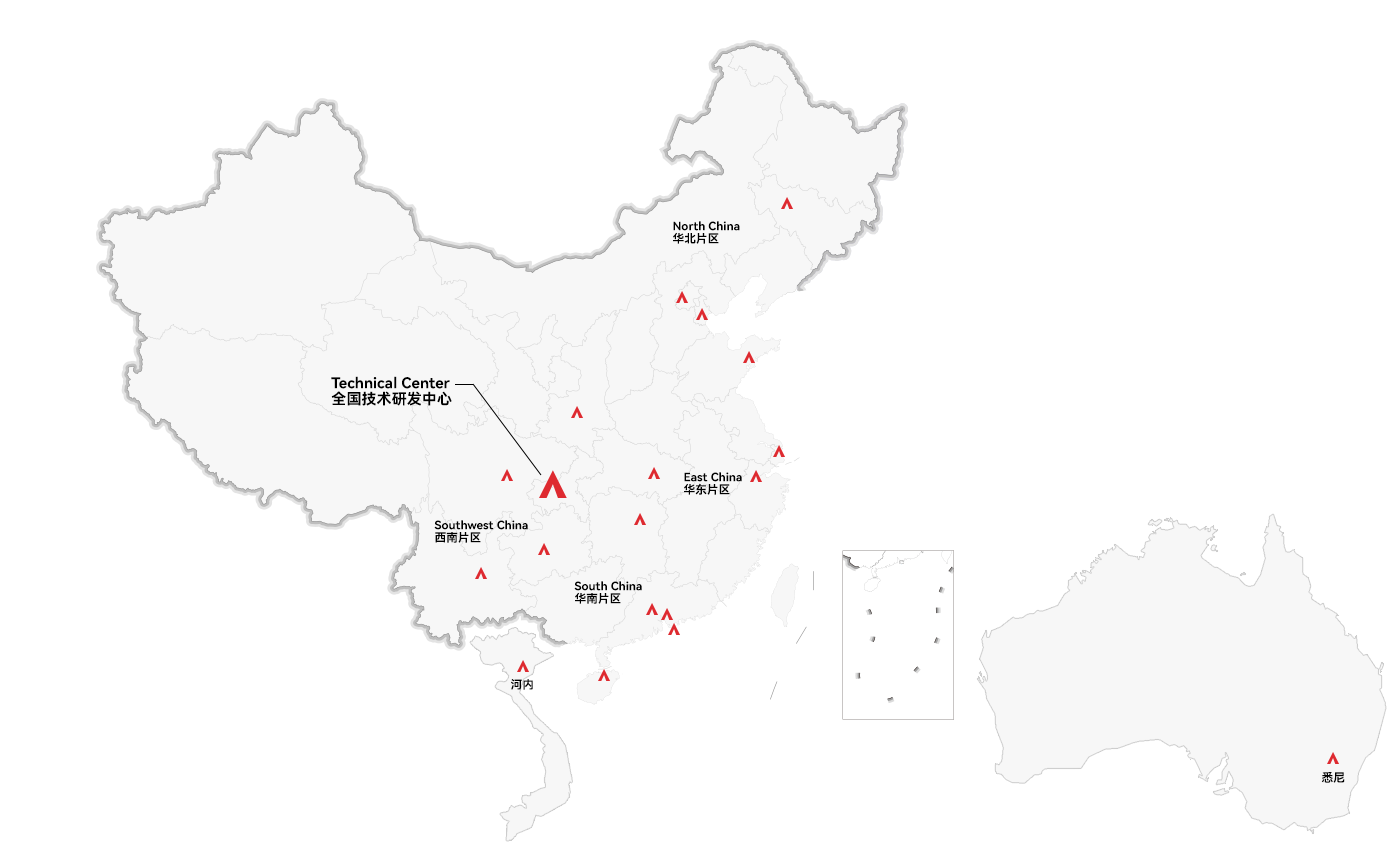 博拉网络分支机构布局